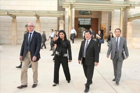 Princess Sumaya bint Hassan Princess Sumaya Japanese ambassador visit Jordan Museum