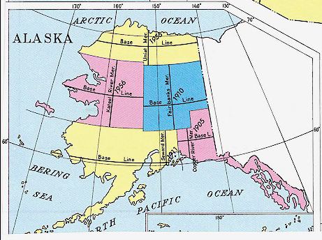 Principal meridians of Alaska