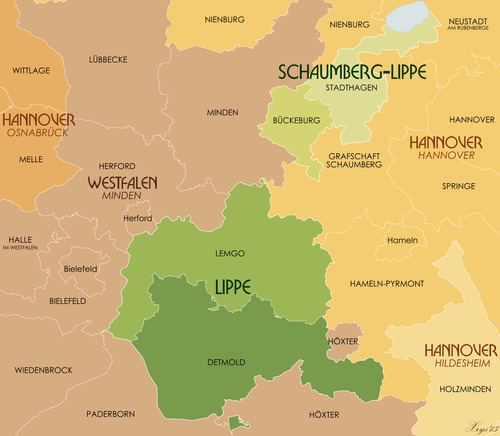 Principality of Lippe Free State of Lippe Wikipedia