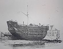 Prison ship httpsuploadwikimediaorgwikipediacommonsthu