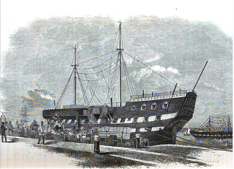 Prison ship FileThe Warrior prison shipJPG Wikimedia Commons