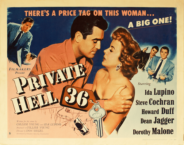 Private Hell 36 Private Hell 36 1954 Original Vintage Half Sheet