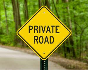 Private road Private Road No Trespassing Signs