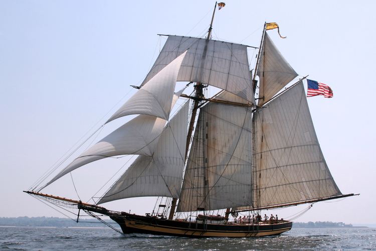 Privateer 1812 Privateer Pride of Baltimore II Arrives at Rowes Wharf on