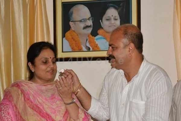 Priya Sethi Education minister Priya Sethi celebrates her husband Yudhveer Sethi