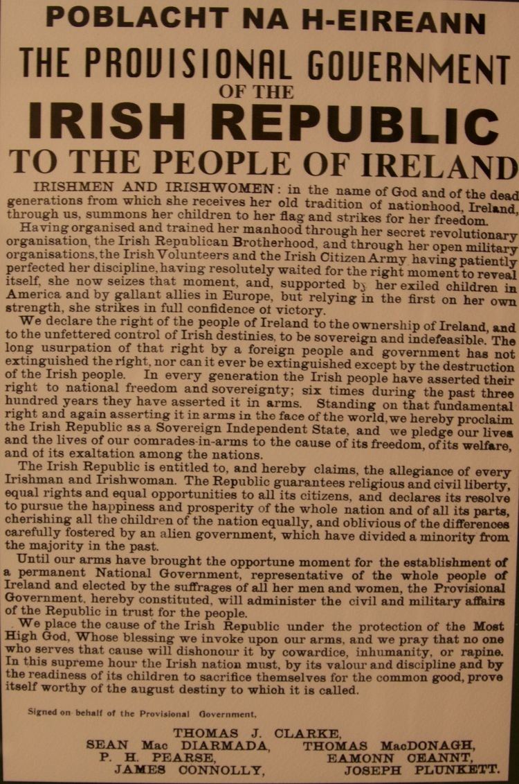 Proclamation of the Irish Republic The Proclamation of the Irish Republic its meaning39 by Ciaran Mc