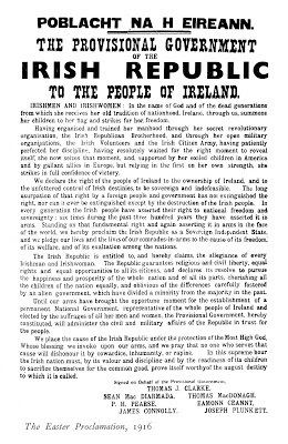 Proclamation of the Irish Republic Typefoundry The image of the Proclamation of the Irish Republic 1916