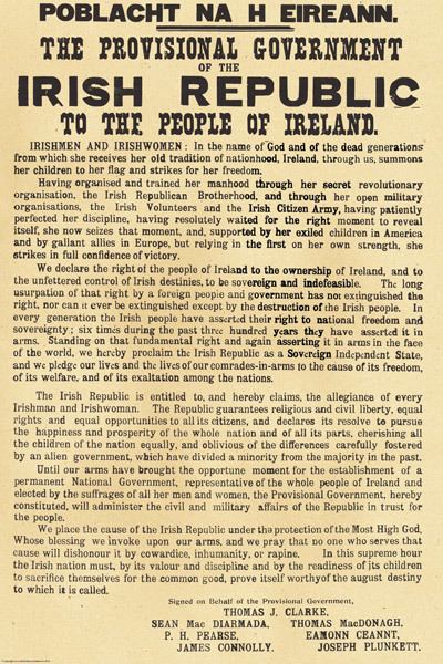 Proclamation of the Irish Republic The 1916 PROCLAMATION OF THE IRISH REPUBLIC The 1916 Proclamation