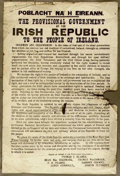 Proclamation of the Irish Republic ProclamationoftheIrishRepublic UCD Decade of Centenaries
