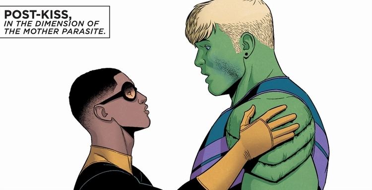Prodigy (David Alleyne) David Alleyne as Prodigy and Teddy Altman as Hulkling of the Young