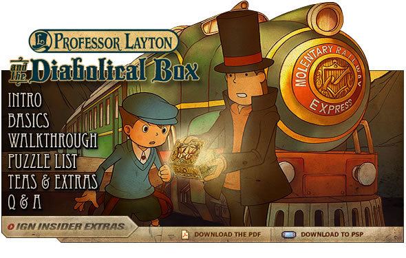 Professor Layton and the Diabolical Box Professor Layton and The Diabolical Box ds Walkthrough and Guide