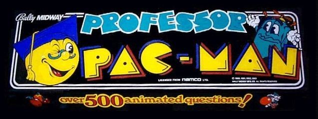 Professor Pac-Man Professor PacMan Videogame by Bally Midway