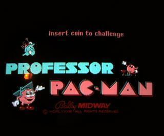 Professor Pac-Man Professor PacMan Videogame by Bally Midway