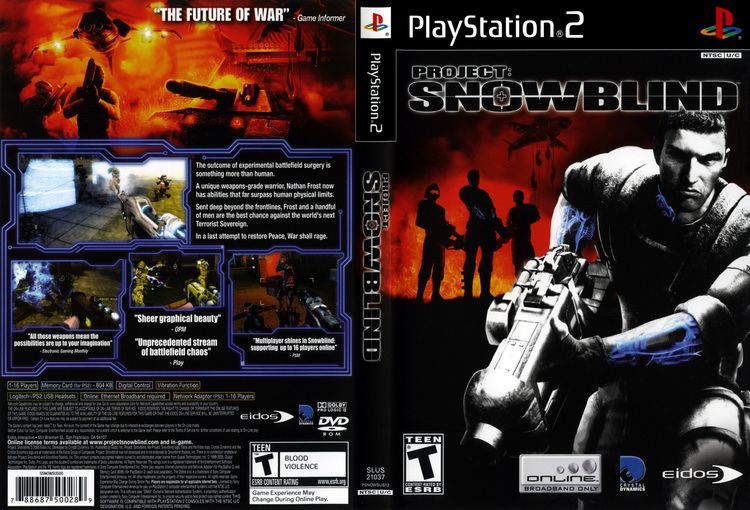 Project Snowblind Project Snowblind Cover Download Sony Playstation 2 Covers The