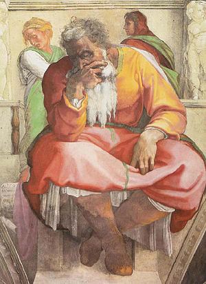 Prophet Jeremiah (Michelangelo) httpsuploadwikimediaorgwikipediacommonsthu