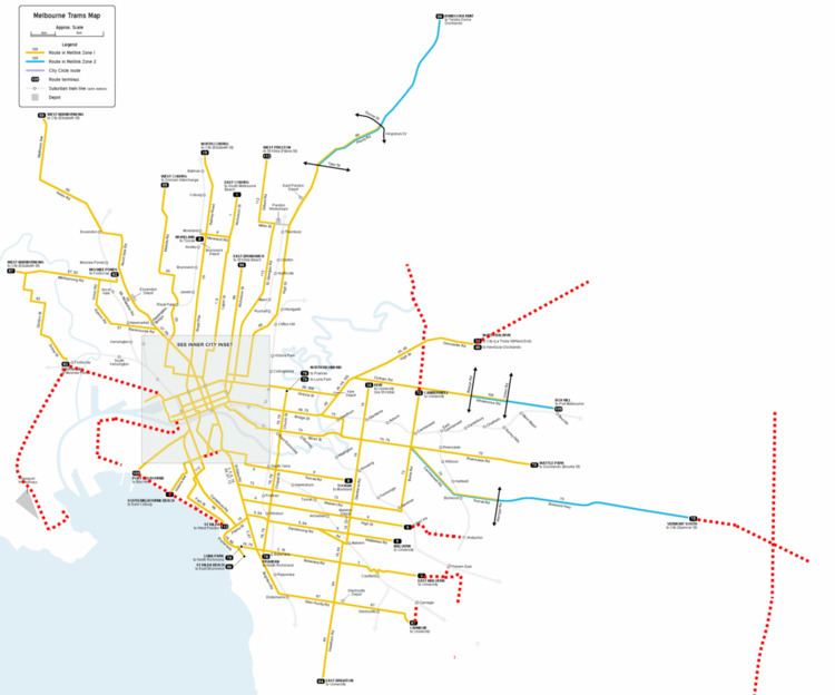 Proposed Melbourne tram extensions