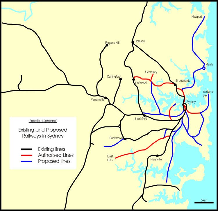 Proposed railways in Sydney