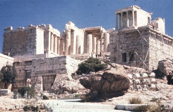 Propylaea Athenian Acropolis Propylaea and Parthenon