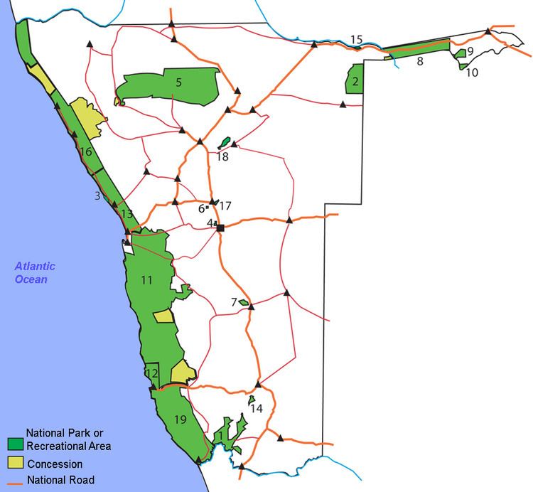 Protected areas of Namibia