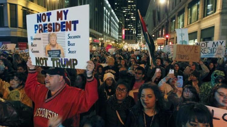 Protests against Donald Trump Donald Trump says media inciting protests against him