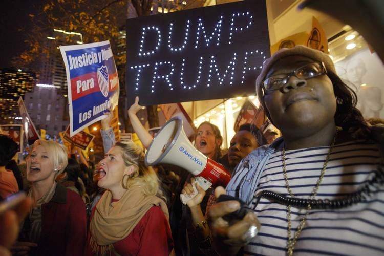 Protests against Donald Trump Hundreds Protest Donald Trump39s Hosting Gig on 39Saturday Night Live