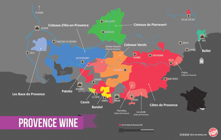 Provence wine Essential Guide to Provence Wine Region with maps Wine Folly
