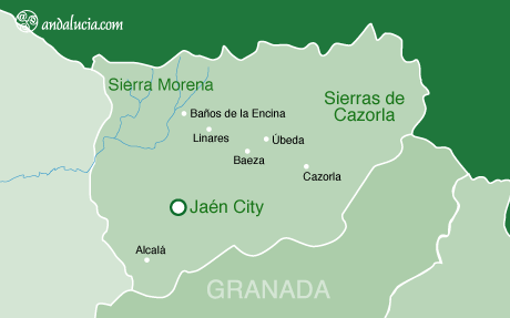 Province of Jaén (Spain) wwwandaluciacomimagemapsjaenprovincemapgif