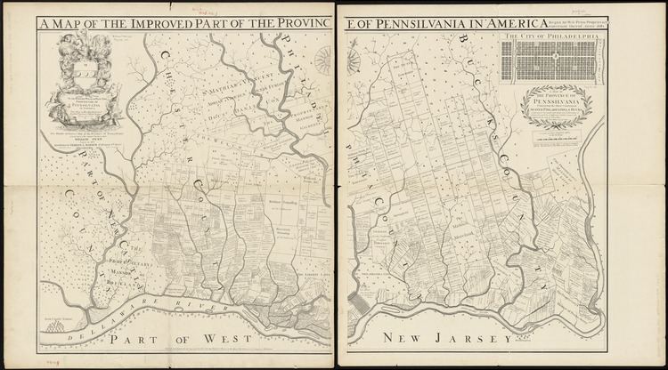 Province of Pennsylvania Fac simile of Holmes39 map of the Province of Pennsylvania Digital