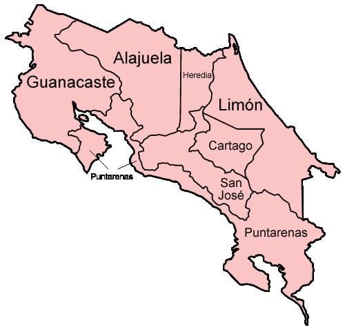 Provinces of Costa Rica Provinces of Costa Rica Wikipedia