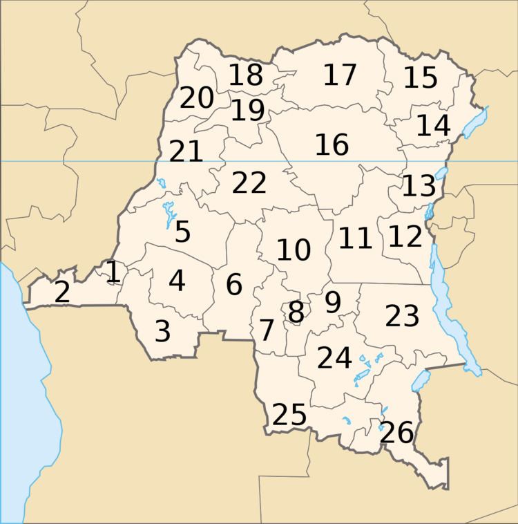Provinces of the Democratic Republic of the Congo