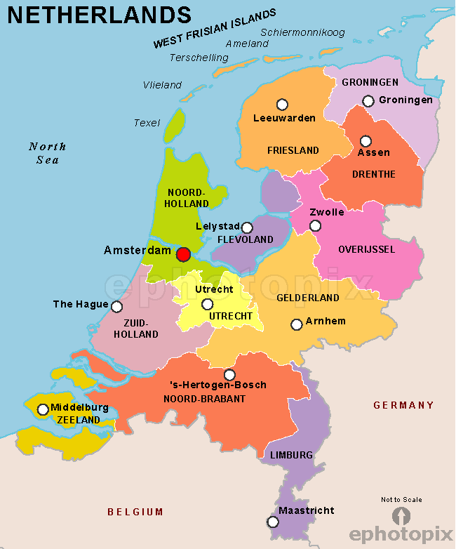 Provinces of the Netherlands Netherlands States Map NetherlandsHolland Pinterest The