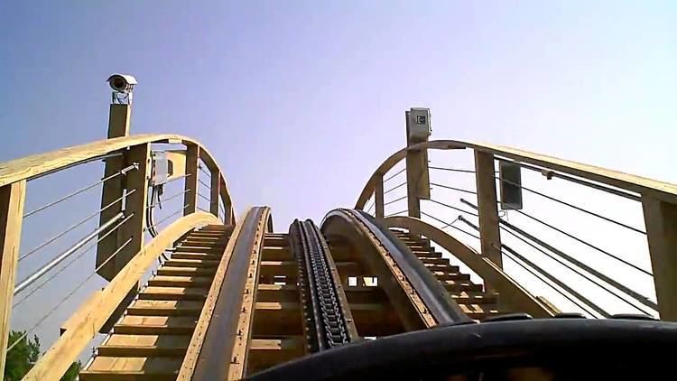 Prowler (roller coaster) Worlds of Fun Prowler Roller Coaster Front Seat POV YouTube