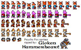 Psycho Fox Master System Psycho Fox Main Characters The Spriters Resource