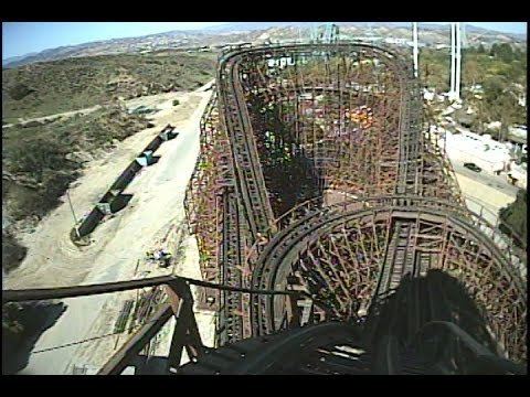 Psyclone (roller coaster) Psyclone Roller Coaster POV Six Flags Magic Mountain Closed in 2006