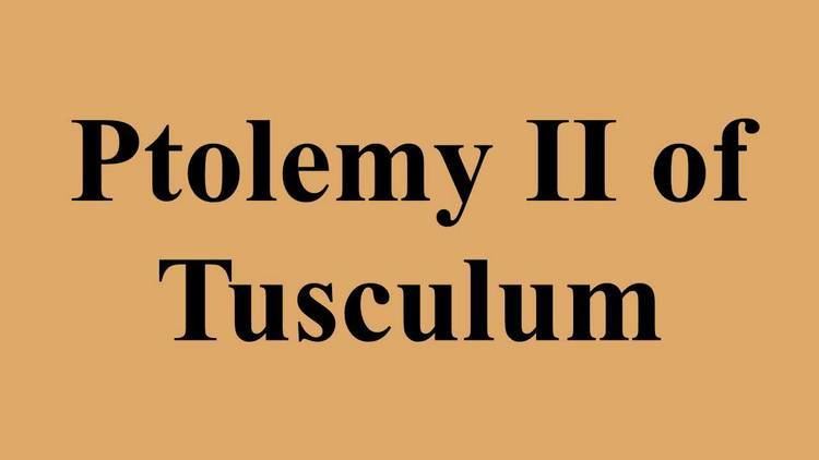 Ptolemy II of Tusculum Ptolemy II of Tusculum YouTube