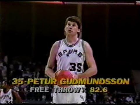 Pétur Guðmundsson (basketball) Petur Gudmundsson 8pts8rebs5asts4blks vs Celtics 1988 YouTube