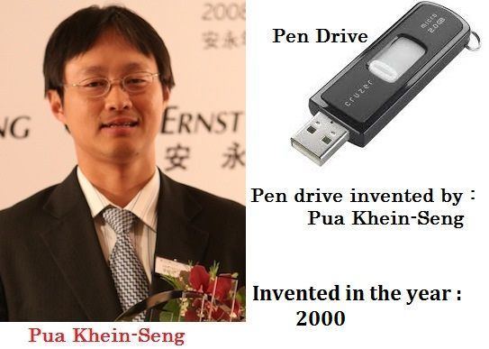 Pua Khein-Seng Pen drive invented by Pua Khein Seng Year 2000