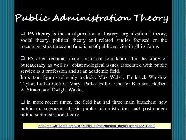 Public administration theory httpsimageslidesharecdncomtheoriesinpublicad