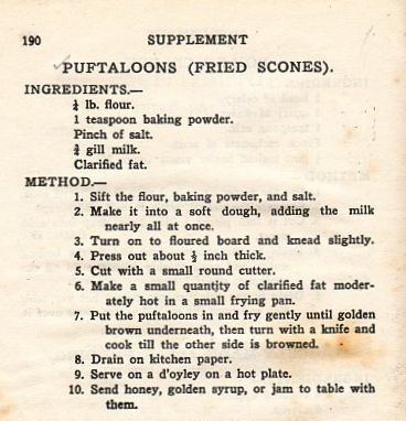 Puftaloon Recipe for Puftaloons Fried Scones These are a very oldfashioned