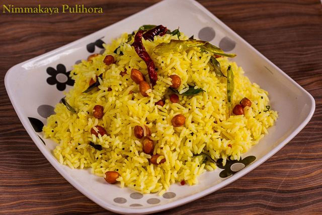 Pulihora How to Make Nimmakaya Pulihora Lemon Rice Recipe Andhra