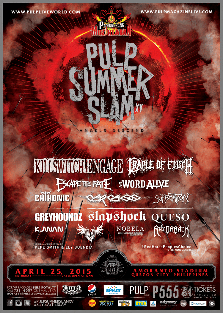 Pulp Summer Slam Pulp Summer Slam 2016 Philippine Concerts