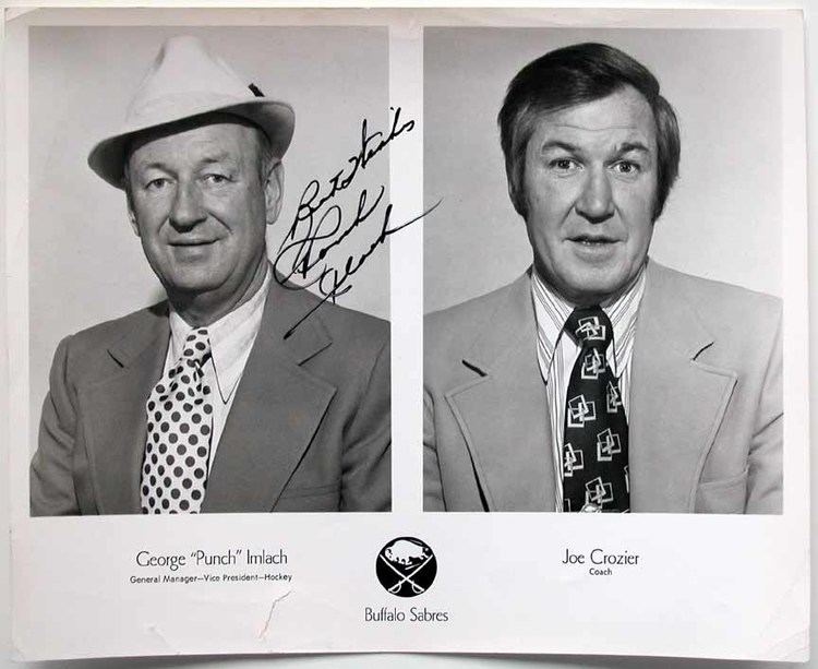Punch Imlach George Punch Imlach Sabres Autographed 8x10 BW Photo Deceased