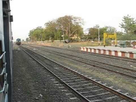 Puntamba Indian Railways Shirdi Mumbai Fast passenger WDM Loco Reversal at
