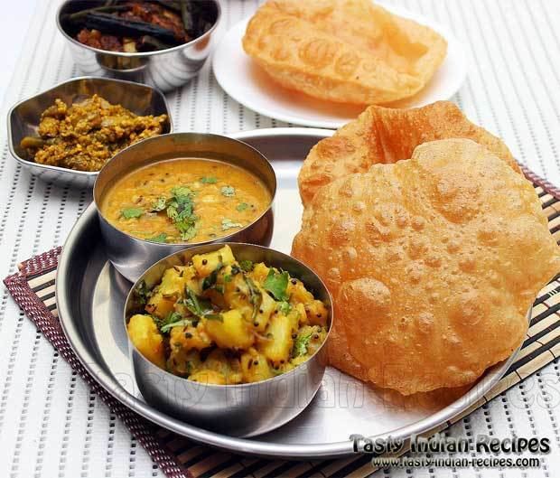 Puri bhaji Poori Bhaji Recipe How to make Poori Bhaji