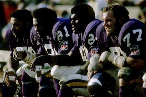 : Minnesota Vikings The Purple People Eaters Carl Eller Jim  Marshall Allan Page and Gary Larsen 8x10 Photo Picture : Sports & Outdoors