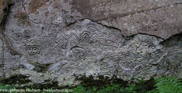 Pusharo Petroglifos de Pusharo sera el mapa de la ciudad perdida de los