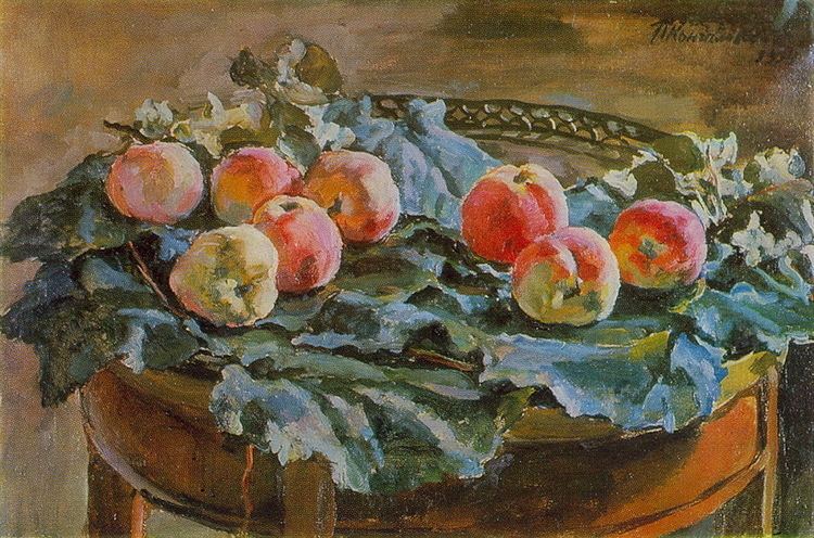 Pyotr Konchalovsky Still Life Apples at the roundtable Pyotr Konchalovsky