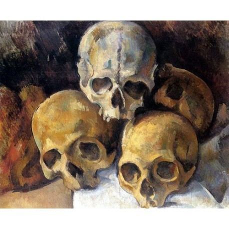 Pyramid of Skulls Pyramid of Skullsquot by Paul Cezanne Oil Painting Reproductions