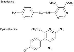 Pyrimethamine FANSIDAR brand ofsulfadoxine and pyrimethamineTABLETS
