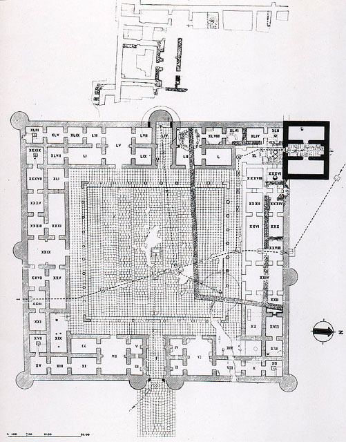 Qasr al-Hayr al-Gharbi Western alHayr Palace Plan of Palace After Schlumberger Archnet